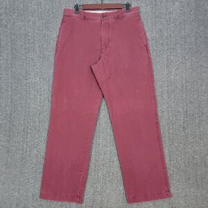 J Crew Pants Mens 33x31* Maroon Broken In Regular Fit Straight Leg Chino 65891